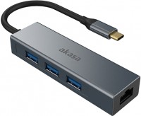Card Reader / USB Hub Akasa AK-CBCA20-18BK 
