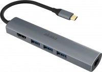 Card Reader / USB Hub Akasa AK-CBCA22-18BK 