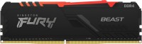 Photos - RAM Kingston Fury Beast RGB DDR4 1x16Gb KF437C19BB1A/16