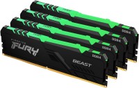 RAM Kingston Fury Beast RGB DDR4 4x16Gb KF426C16BBAK4/64