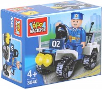 Photos - Construction Toy Gorod Masterov Police Car 3040 