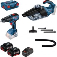 Photos - Power Tool Combo Kit Bosch GSB 18V-50 + GAS 18V-1 Professional 0615990M44 