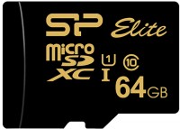 Photos - Memory Card Silicon Power Elite Golden microSD 64 GB