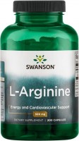 Amino Acid Swanson L-Arginine 500 mg 200 cap 
