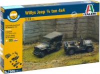 Model Building Kit ITALERI Willys Jeep 1/4 Ton 4x4 (1:72) 