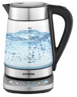 Photos - Electric Kettle Hyundai HYK-G3026 2200 W 1.7 L  stainless steel