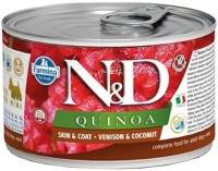 Photos - Dog Food Farmina Quinoa Canned Adult Mini Venison 0.14 kg 