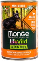 Photos - Dog Food Monge BWild GF Canned Mini Adult Duck 400 g 1