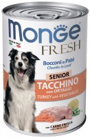 Photos - Dog Food Monge Fresh Canned Senior Turkey/Vegetables 0.4 kg 