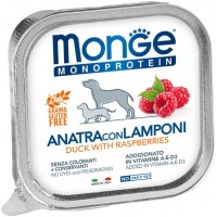 Photos - Dog Food Monge Monoprotein Fruits Pate Duck/Raspberry 0.15 kg 