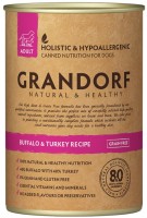 Photos - Dog Food Grandorf Adult Canned with Buffalo/Turkey 0.4 kg 