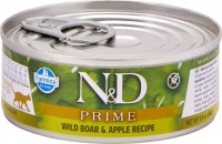 Photos - Cat Food Farmina Prime Canned Adult Boar/Apple 