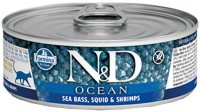 Photos - Cat Food Farmina Ocean Canned Sea Bass/Squid/Shrimps 0.08 kg 