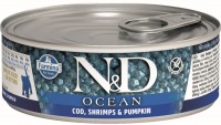 Cat Food Farmina Ocean Canned Kitten Cod/Shrimps/Pupmkin 80 g 