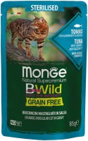 Photos - Cat Food Monge Bwild Grain Free Bocconcini Tonno 85 g 