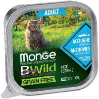 Photos - Cat Food Monge Bwild Grain Free Pate Acciughe 100 g 