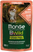 Photos - Cat Food Monge Bwild Grain Free Bocconcini Salmone 85 g 