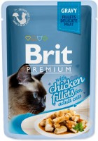 Photos - Cat Food Brit Premium Pouch Chicken Fillets 85 g 