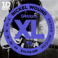 Photos - Strings DAddario XL Nickel Wound 11-49 (10-Pack) 