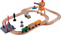 Car Track / Train Track Hape Crossing and Crane Set E3732 