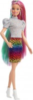 Doll Barbie Leopard Rainbow Hair Doll GRN81 