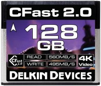 Photos - Memory Card Delkin Devices Premium CFast 2.0 560 128 GB