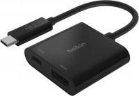 Photos - Card Reader / USB Hub Belkin USB-C to HDMI + Charge Adapter 