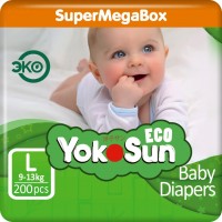 Photos - Nappies Yokosun Eco Diapers L / 200 pcs 