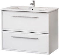 Photos - Washbasin cabinet RAVAL Quadro 75 Qua.01.75/P/W 