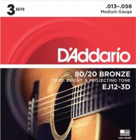 Strings DAddario 80/20 Bronze 3D 13-56 