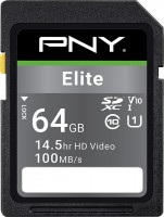 Memory Card PNY Elite SD Class 10 U1 V10 64 GB