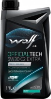 Photos - Engine Oil WOLF Officialtech 5W-30 C2 Extra 1 L