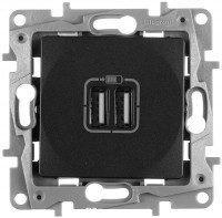 Photos - Socket Legrand Etika 672694 black