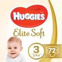 Photos - Nappies Huggies Elite Soft 3 / 72 pcs 