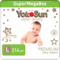 Photos - Nappies Yokosun Premium Diapers L / 216 pcs 