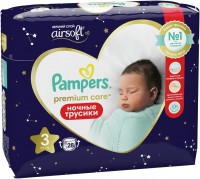 Photos - Nappies Pampers Premium Care Night Pants 3 / 28 pcs 