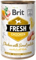 Photos - Dog Food Brit Fresh Chicken with Sweet Potato 400 g 1