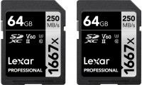 Memory Card Lexar Professional 1667x SDXC 2-Pack 64 GB