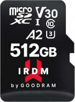 Photos - Memory Card GOODRAM microSD IRDM V30 UHS I U3 A2 512 GB