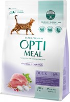 Photos - Cat Food Optimeal Adult Hairball Duck  200 g