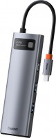 Photos - Card Reader / USB Hub BASEUS Metal Gleam Series 8-in-1 Multifunctional Type-C Hub 