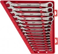 Photos - Tool Kit Milwaukee MAX BITE ratcheting imperial combination spanner set 15 pc (4932464996) 