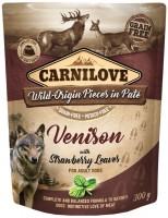 Dog Food Carnilove Pouch Venison with Stawberry Leaves 300 g 1