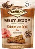 Dog Food Carnilove Meat Jerky Chicken with Quail Bar 100 g 