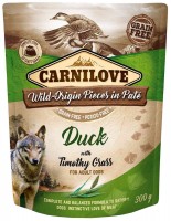 Dog Food Carnilove Duck with Timothy Grass Pouch 300 g 1