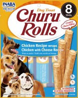 Photos - Dog Food INABA Churu Rolls Chicken with Cheese 96 g 8