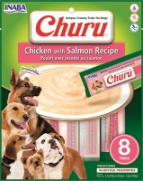 Photos - Dog Food INABA Churu Chicken with Salmon 0.1 kg 8