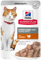 Photos - Cat Food Hills SP Feline Sterilised Young Adult Turkey  24 pcs