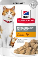Cat Food Hills SP Feline Sterilised Young Adult Chicken  24 pcs