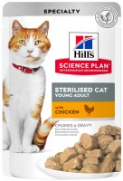 Cat Food Hills SP Sterilised Young Adult Chicken 24 pcs 